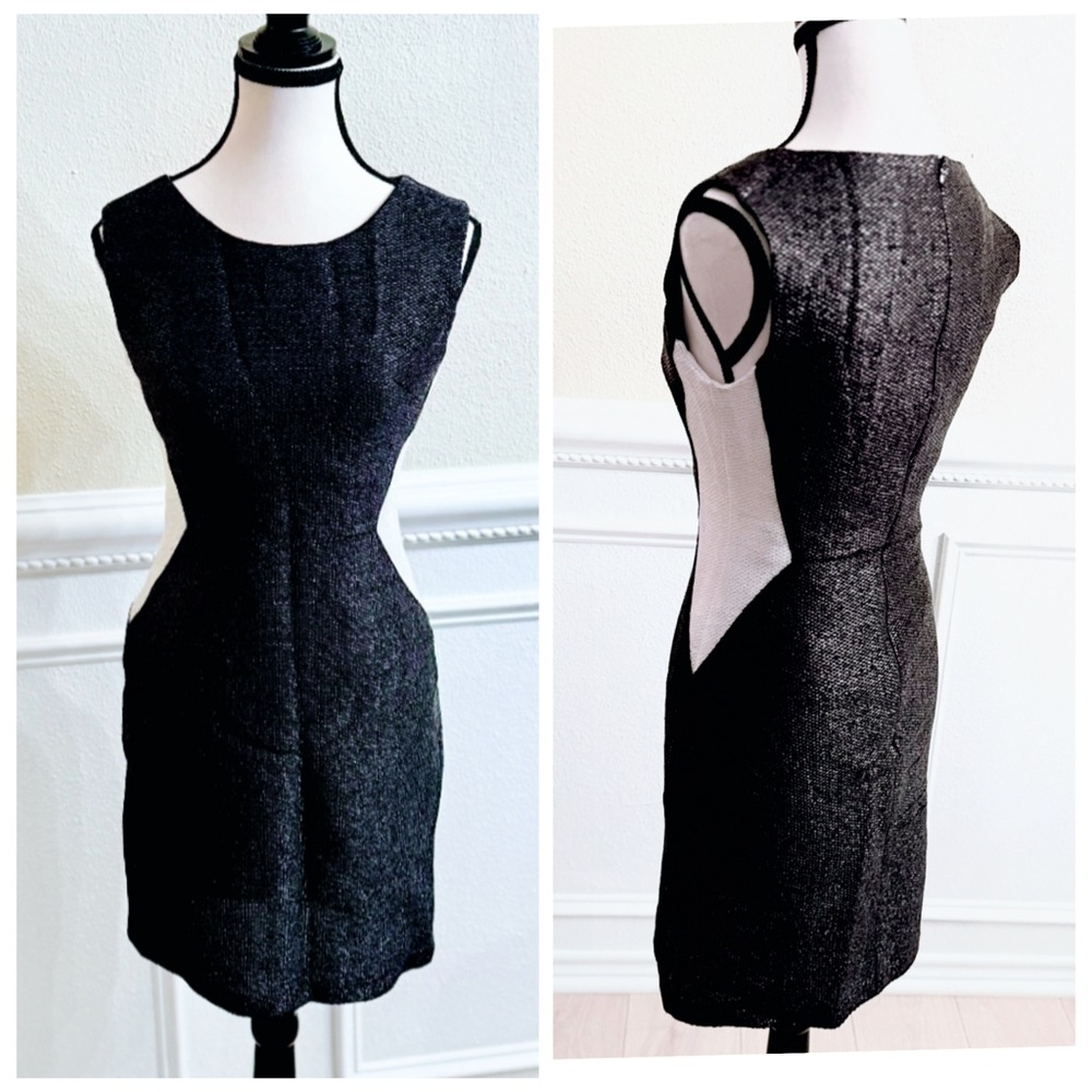 Elegant Black & White Sleeveless Dress. Beautiful! NWOT! Never worn.